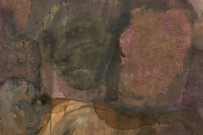 A photograph of a close-up section of one of Barbara Wesołowska's paintings