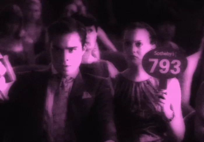 Image of Leighton Meester and Ed Westwick at a Sotheby's auction in Gossip Girl