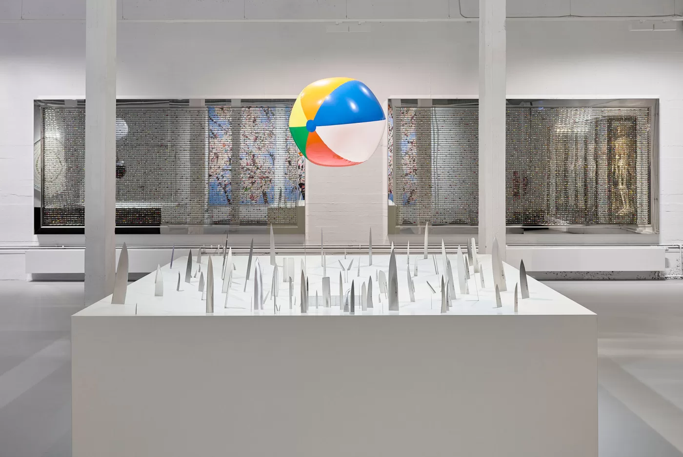 Installation view of Damien Hirst's ‘The Weight of Things’ at Munich’s Museum for Urban and Contemporary Art