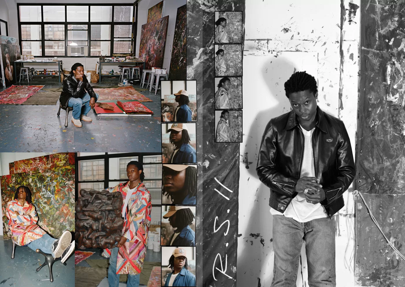 A collage of photographs of Reginald Sylvester II