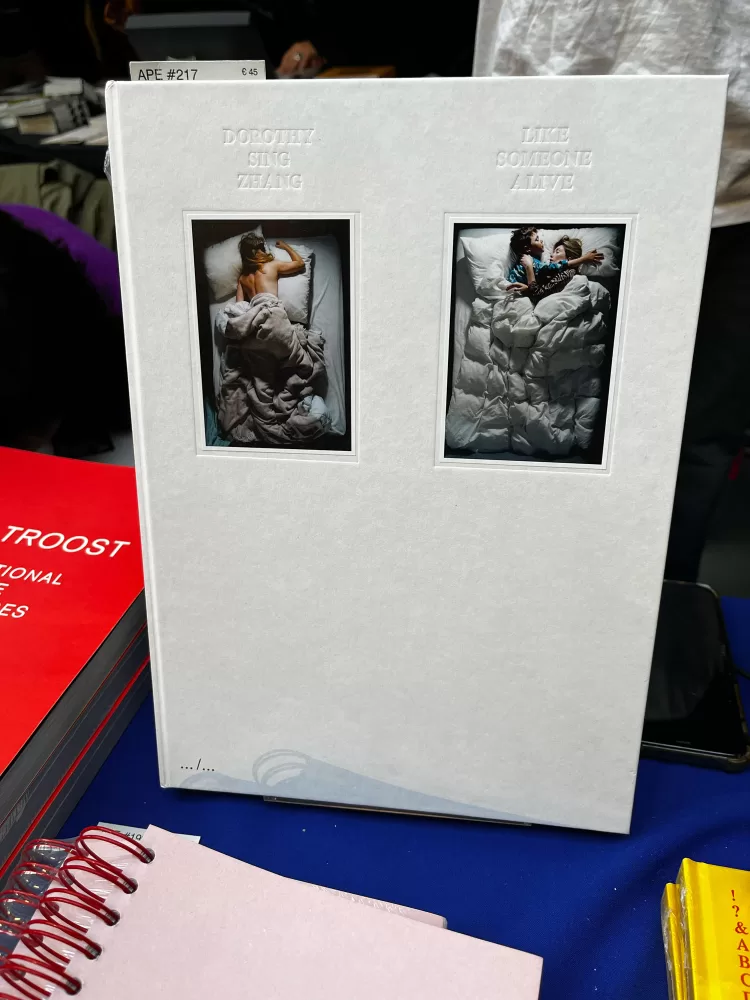 A photograph of the cover of Dorothy Sing Zhang's photography book 'Like Someone Alive'