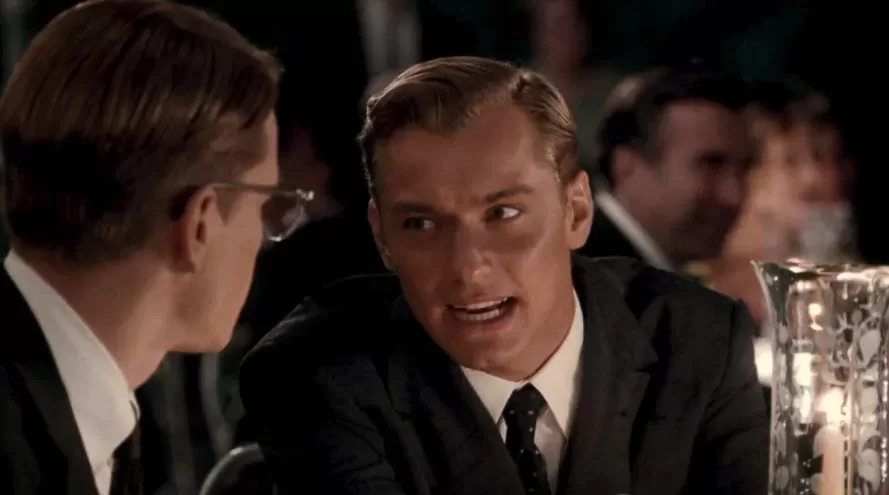 Picture of a meme from The Talented Mr. Ripley movie, illustrating how one should crash an art world VIP party