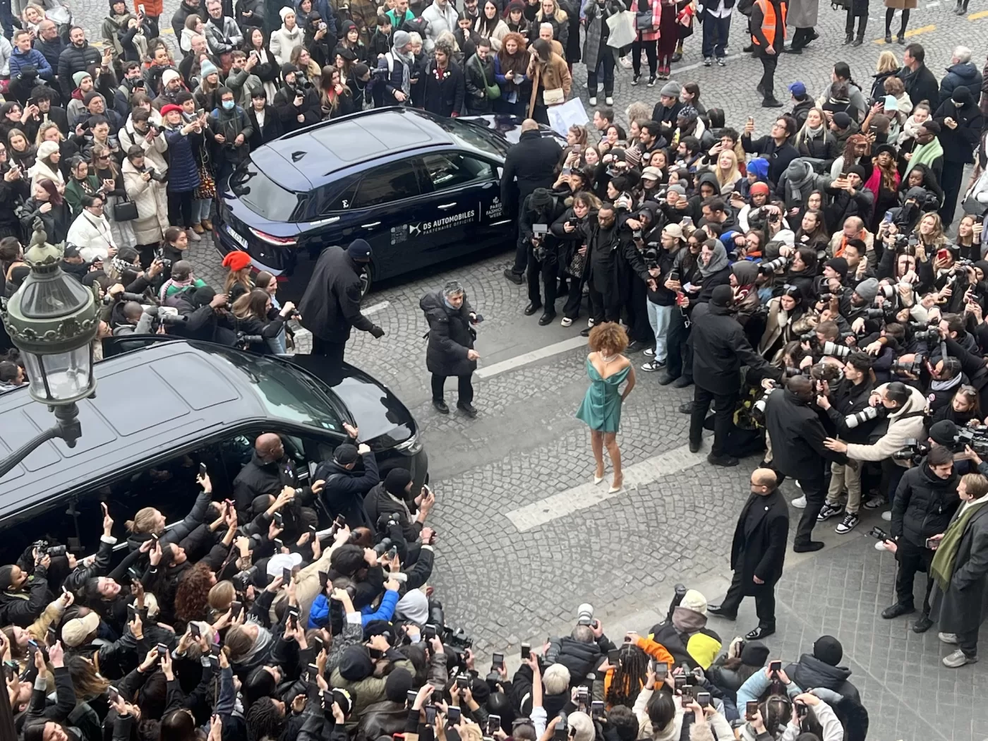 Picture of a red-carpet even showing how one should act when crashing a VIP art world party