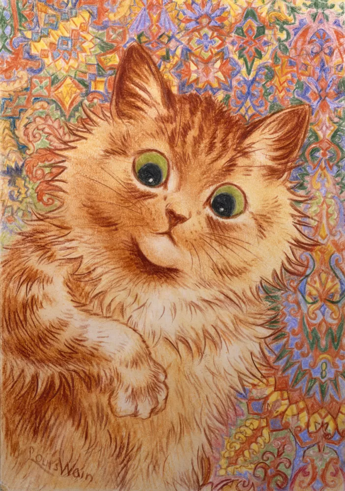 Louis Wain cat artwork at Somerset House