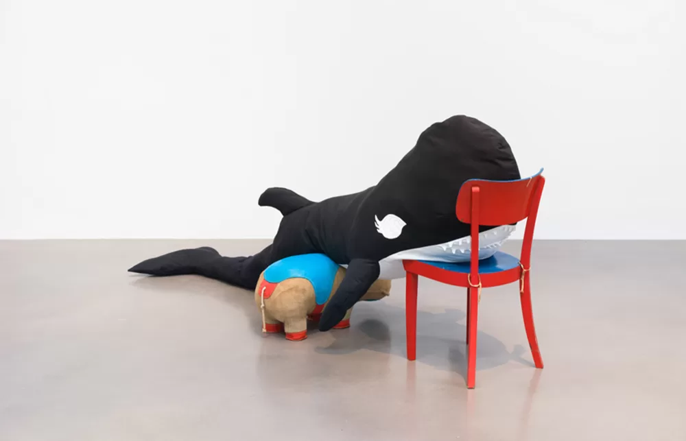 Cosima von Bonin soft sculpture at Somerset House, London