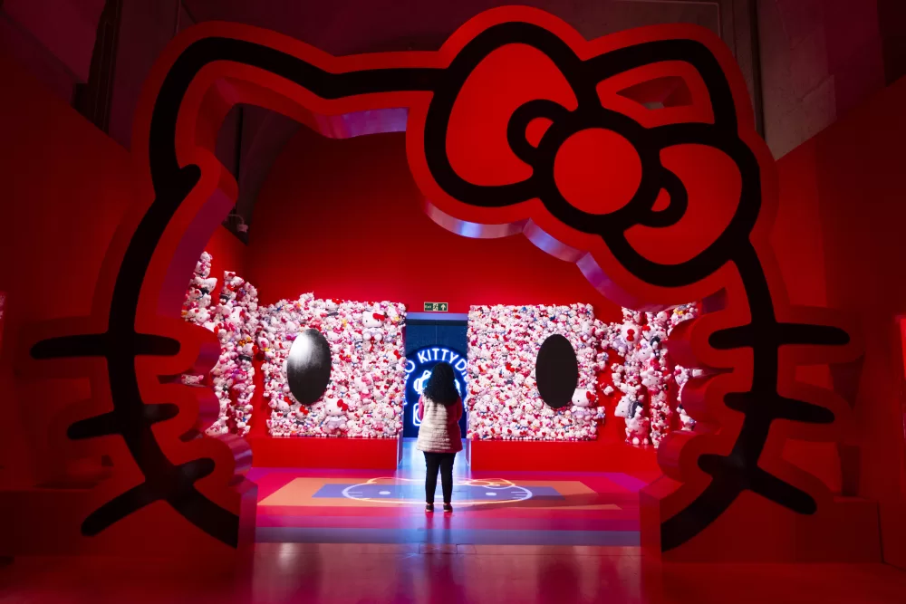 Hello Kitty installation in the CUTE exhibition at Somerset House, London