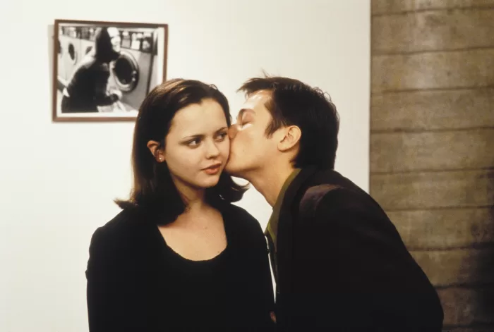 Film still from John Waters, Pecker, 1998 featuring Christina Ricci