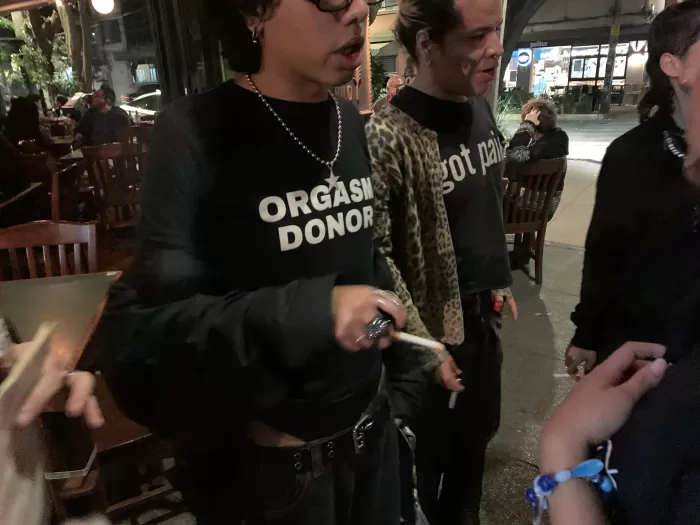 'Orgasm Donor' T-shirt at Mexico City Art Week