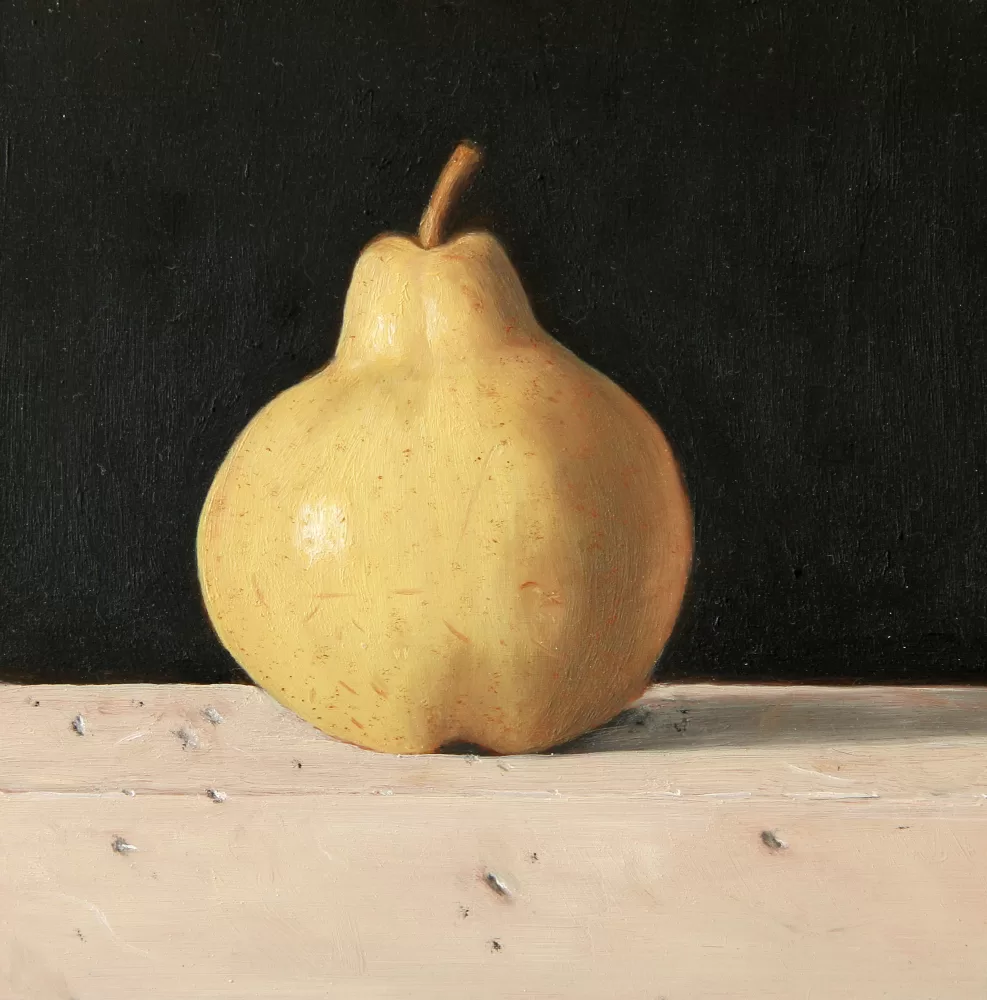 Still life painting of a pear by Max Xeno Karnig