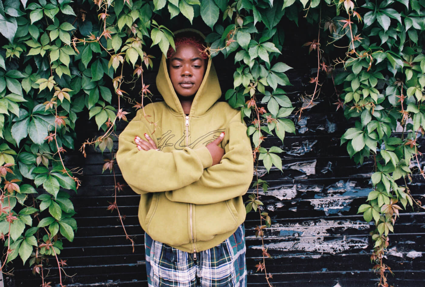 Photographer Bernice Mulenga photographed by Isabel MacCarthy for her solo show at Auto Italia