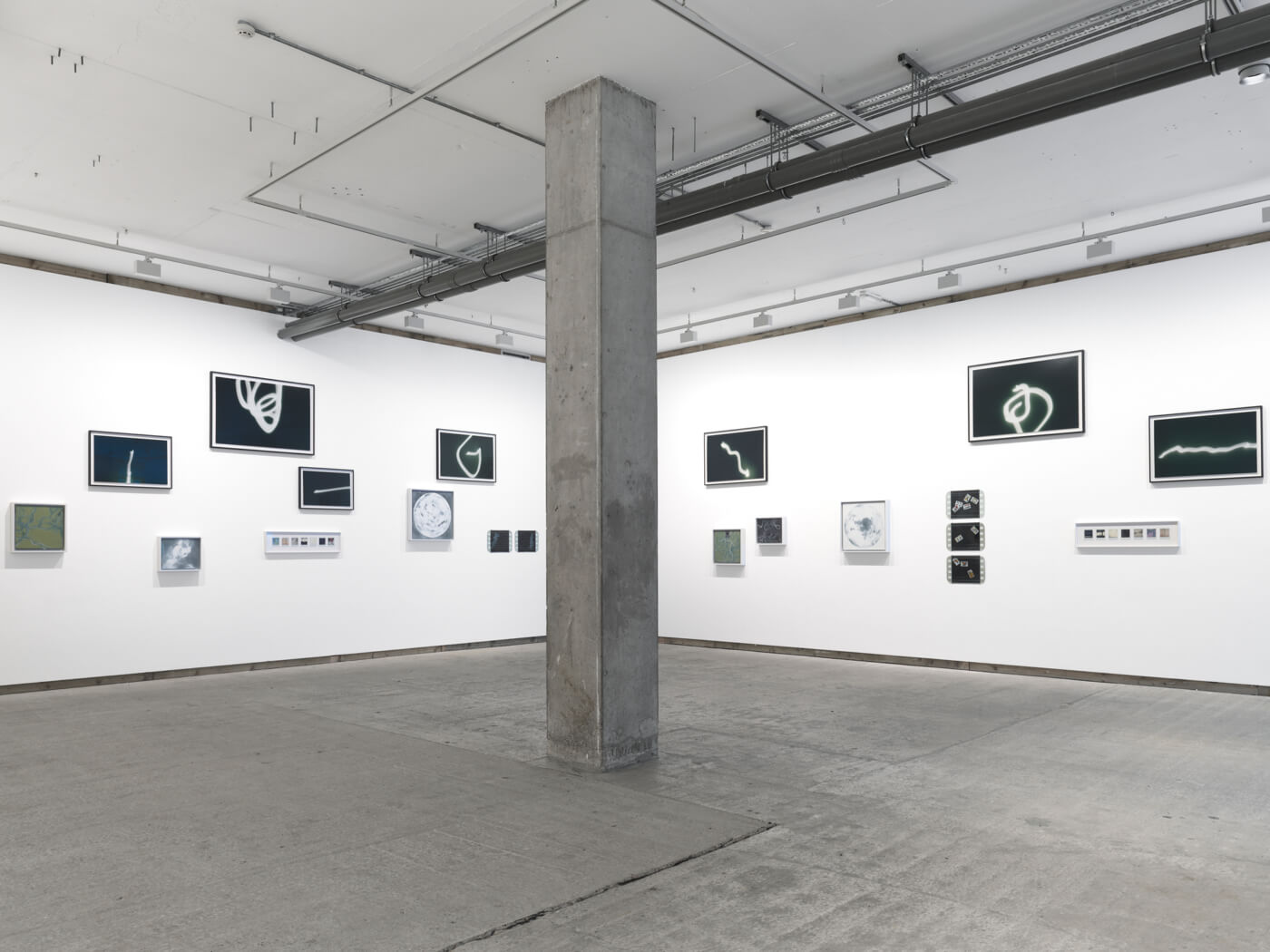 Installation view, Tacita Dean: Black, Grey, Green and White, Frith Street Gallery, London