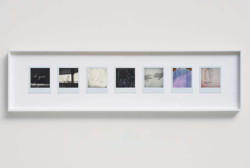 Dean's Desiderio polaroids, on view at Frith Street Gallery, London