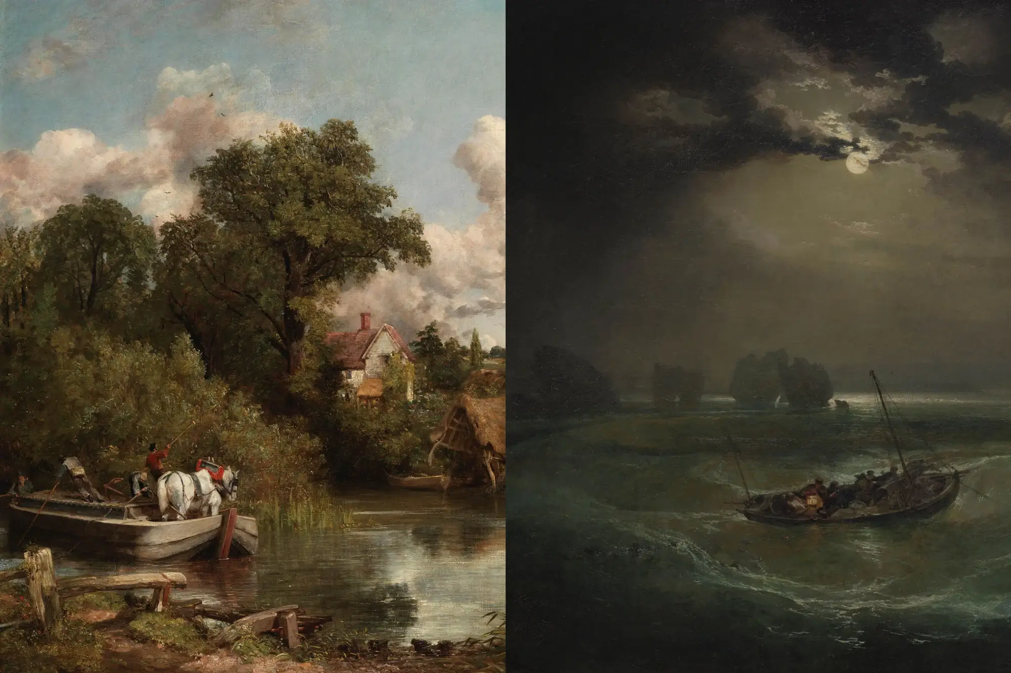 Turner and Constable paintings